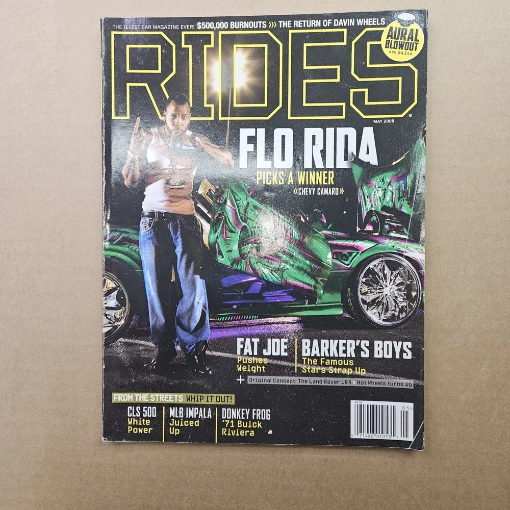 Lot of 9 RIDES Magazines (2008-2012) Donk Box & Bubble Flo Rida Trick Daddy